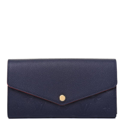 Louis Vuitton Empreinte Sarah Wallet NM Marine Rouge 1 of 10