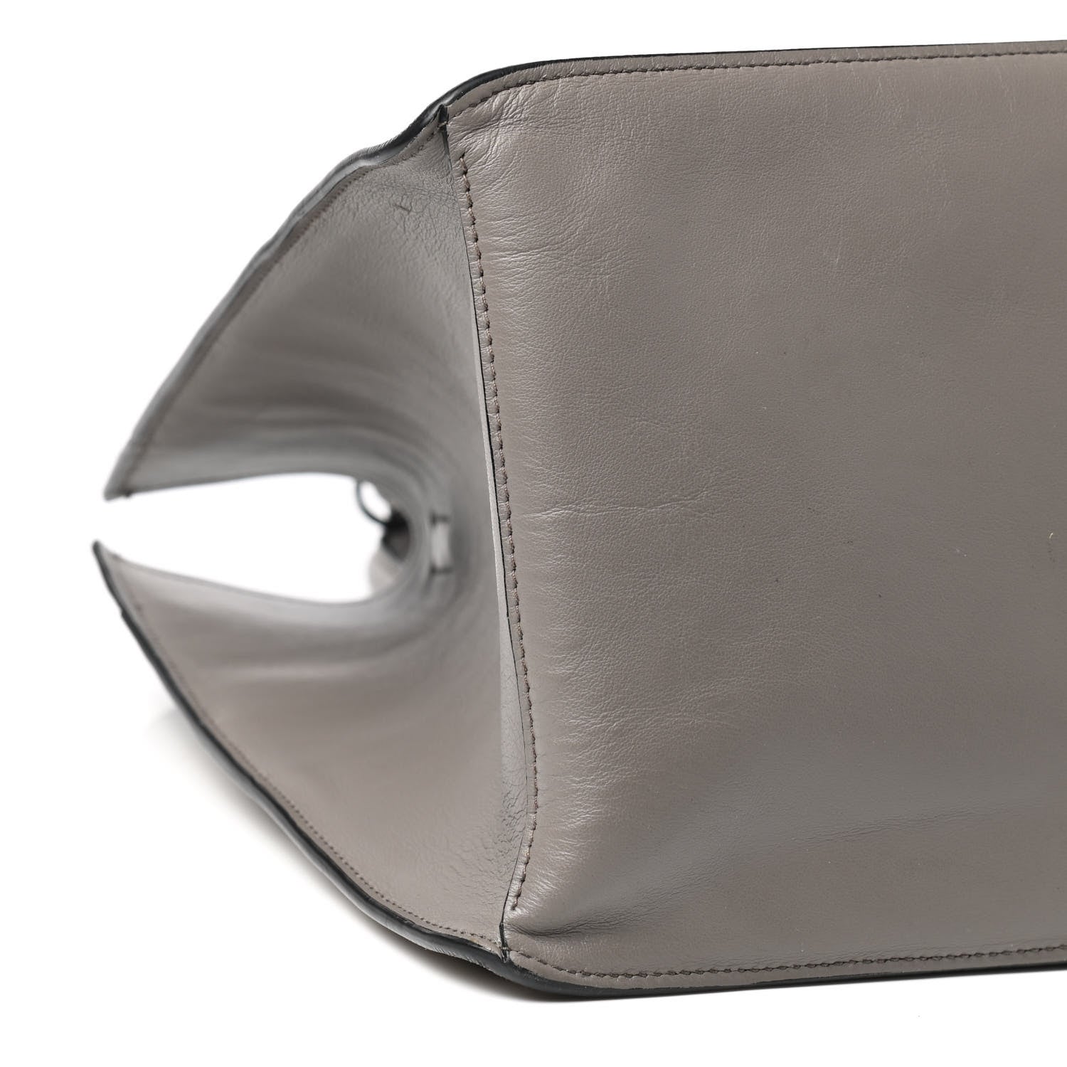 Prada City Calfskin Large Etiquette Tote Light Grey 8 of 14