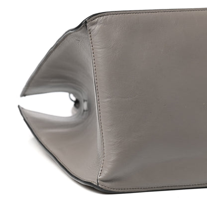 Prada City Calfskin Large Etiquette Tote Light Grey 8 of 14