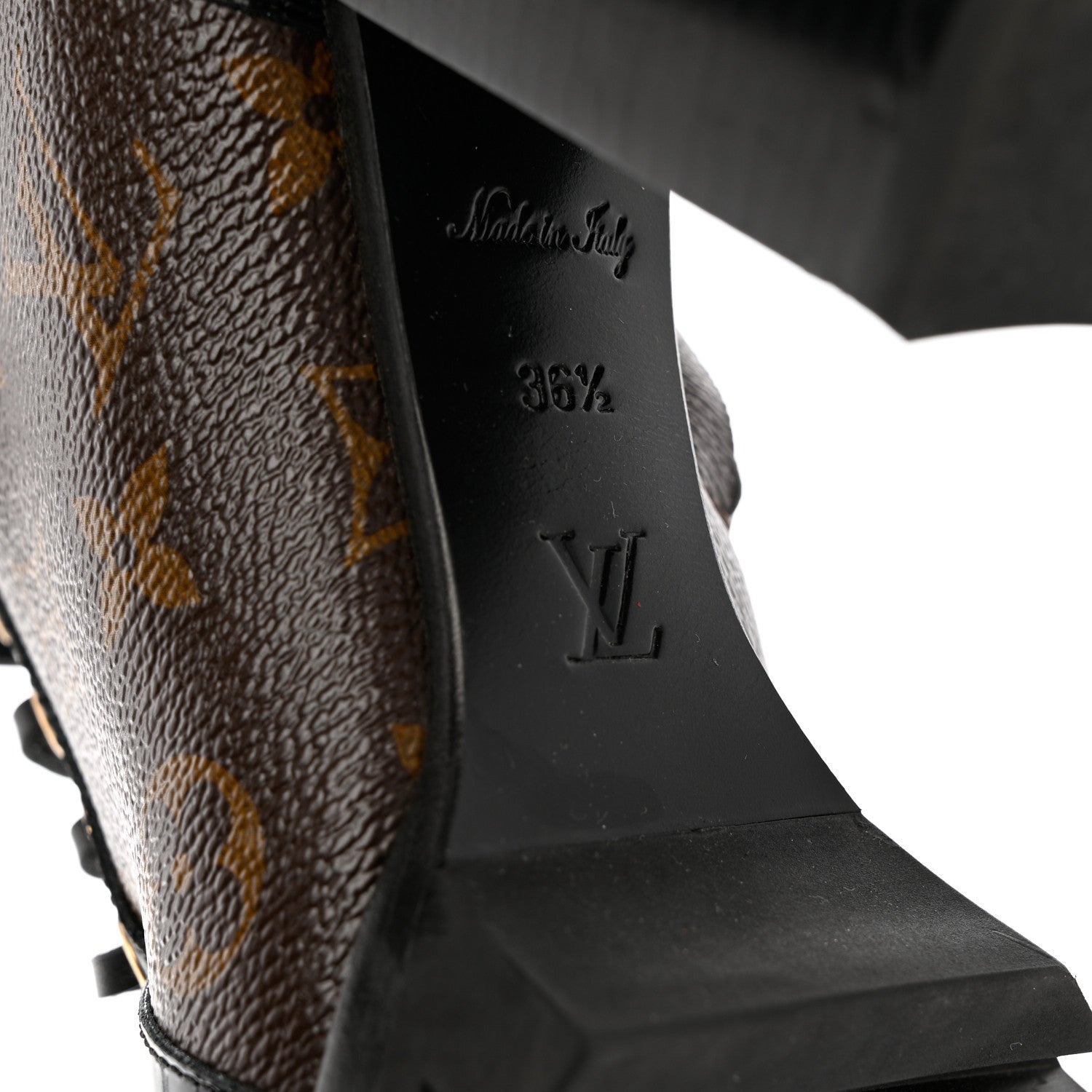 Louis Vuitton Patent Calfskin Monogram Star Trail Ankle Boots 36.5 Black 8 of 11