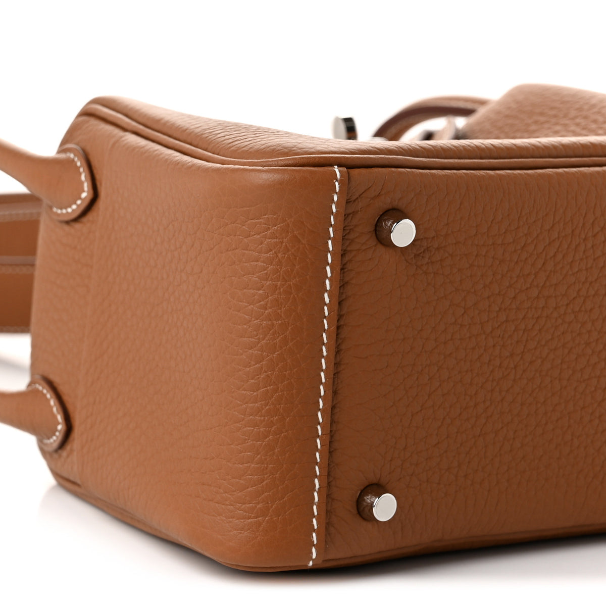 Hermes Taurillon Clemence Mini Lindy 20 Gold 9 of 11