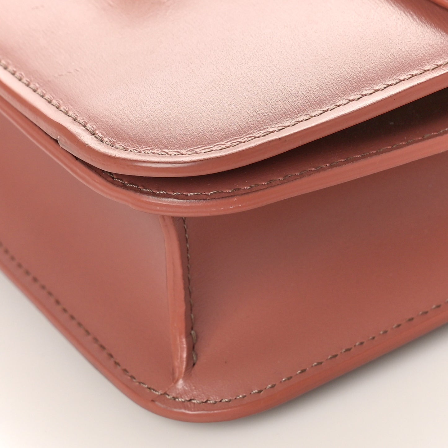 Box Calfskin Teen Classic Box Flap Bag Antique Rose