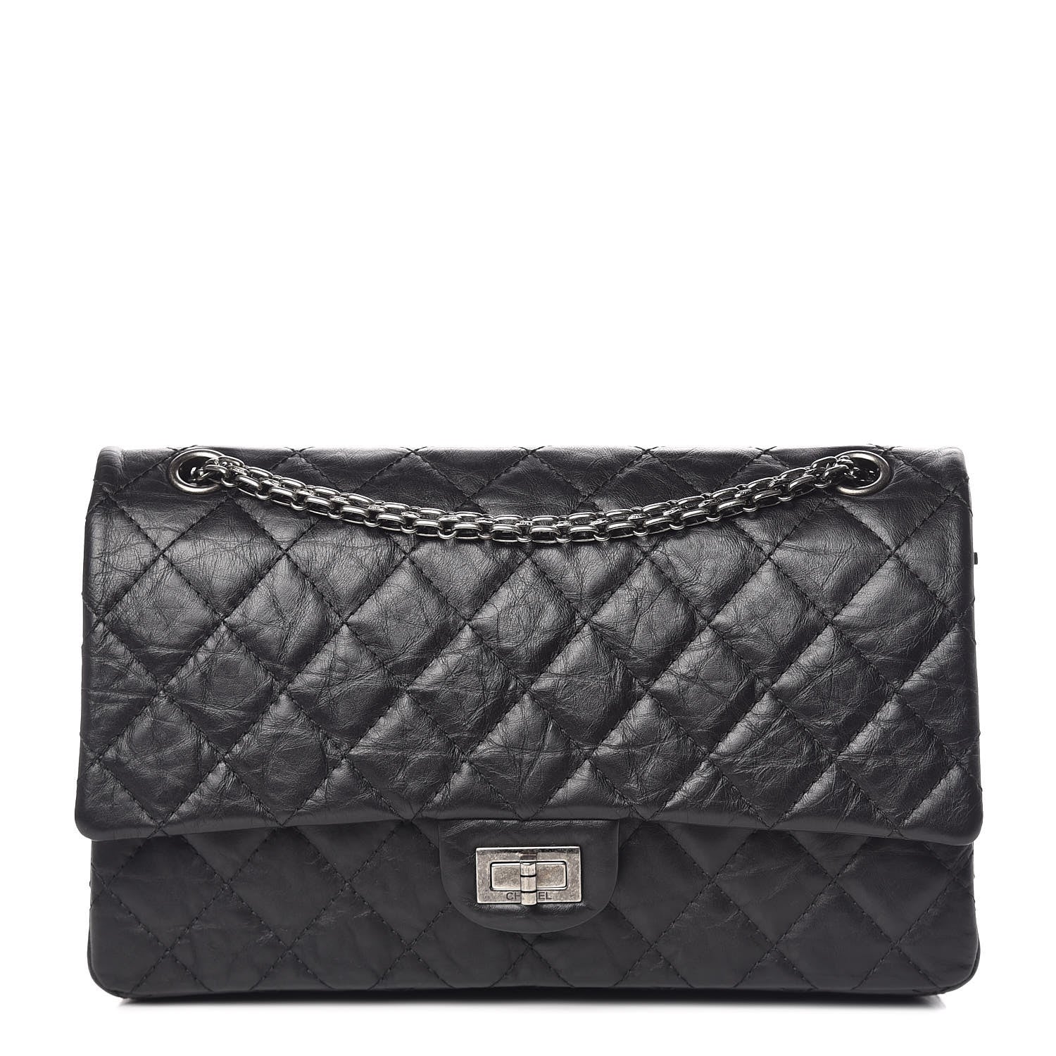 Chanel Aged Calfskin Quilted 2.55 Reissue 226 Flap Black 1 of 10