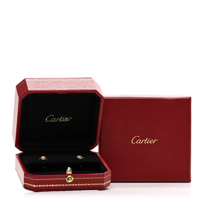 Cartier 18K Pink Yellow White Gold Diamond .35ctw Trinity De Cartier Stud Earrings 5 of 5