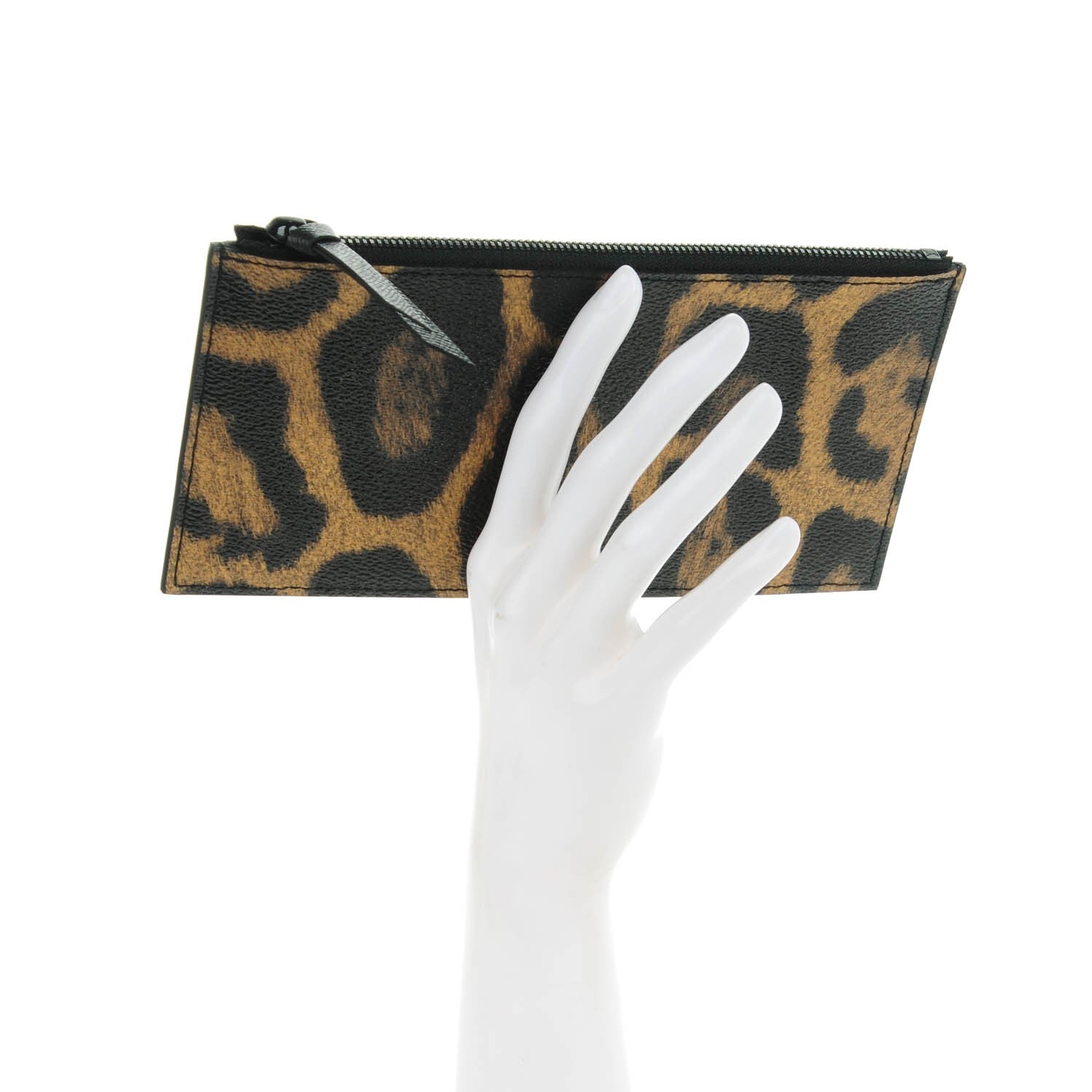 Louis Vuitton Monogram Animal Print Felicie Chain Wallet Zippered Insert 2 of 6