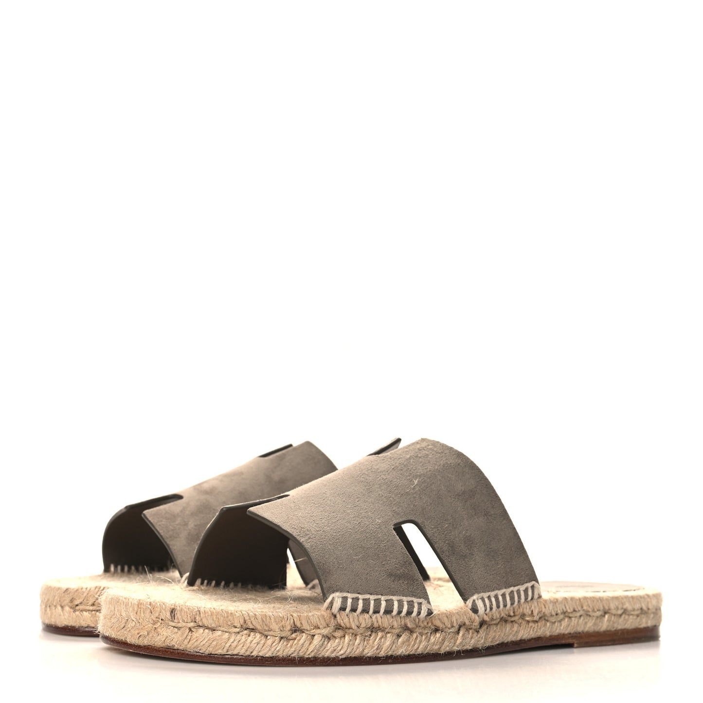 Suede Goatskin Mens Antigua Espadrille Sandals 44 Beige Sable