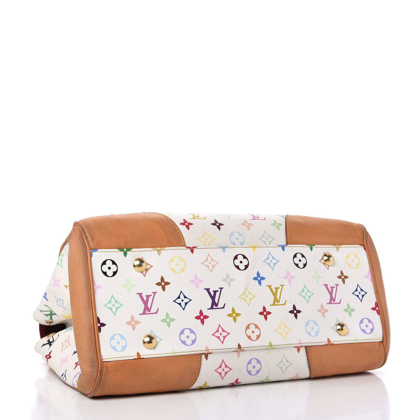 Monogram Multicolor Beverly GM White