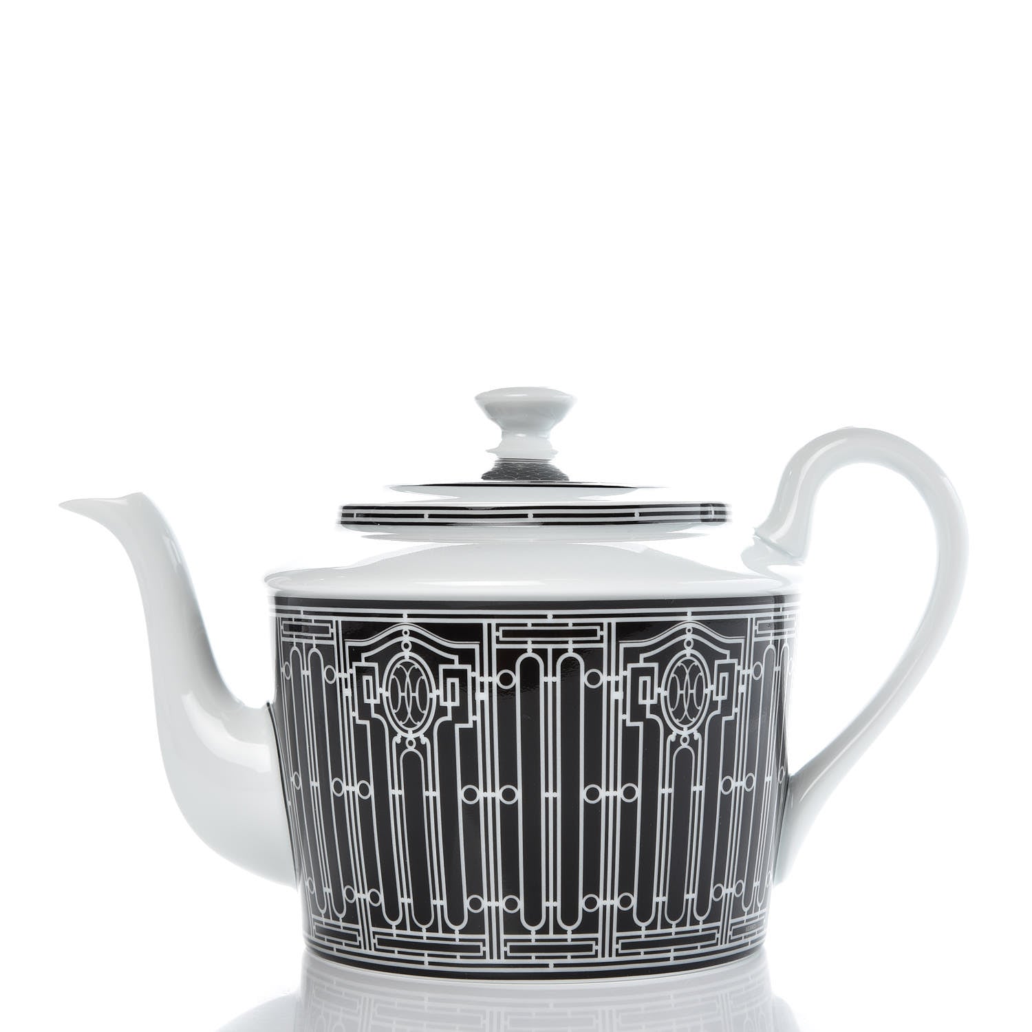 Hermes Porcelain H Deco Coffee/Tea Pot 3 of 6