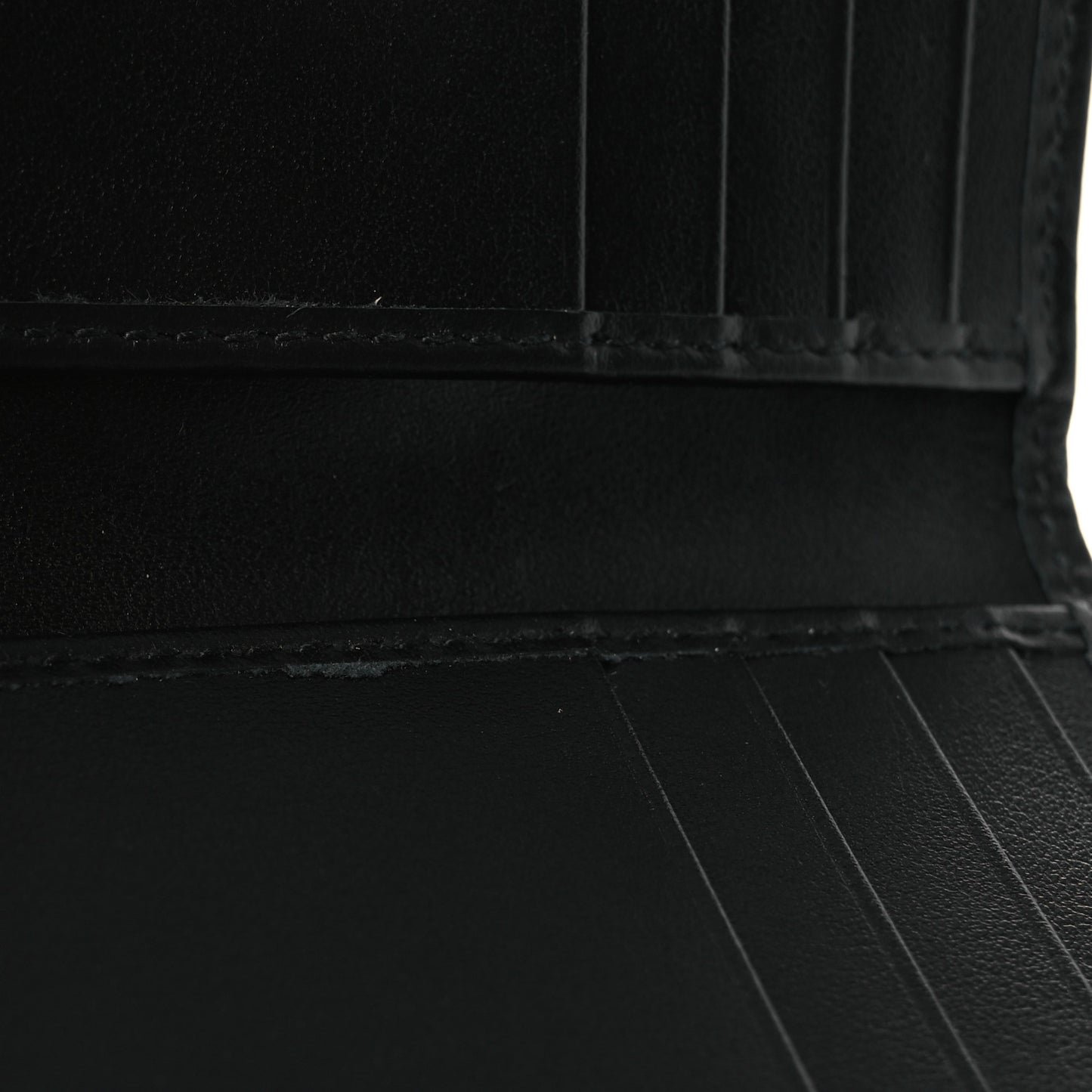Plutone Calfskin Logo Bi-Fold Wallet Black