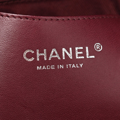 Chanel Patent Quilted Large Just Mademoiselle Bowling Bag Plum 6 of 9