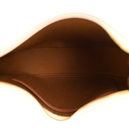 Celine Canvas Calfskin Ava Triomphe Shoulder Bag White 5 of 10