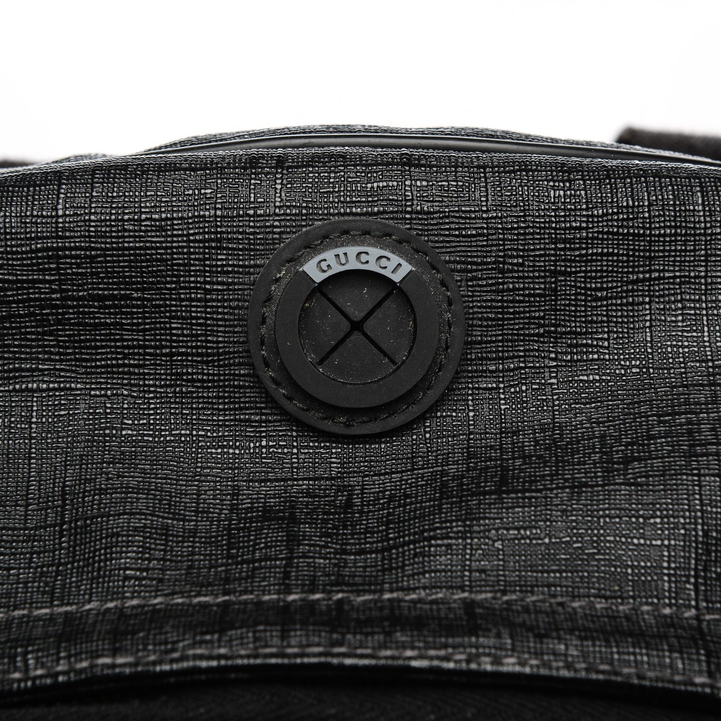 Coated Canvas Interlocking G Travel Backpack Black