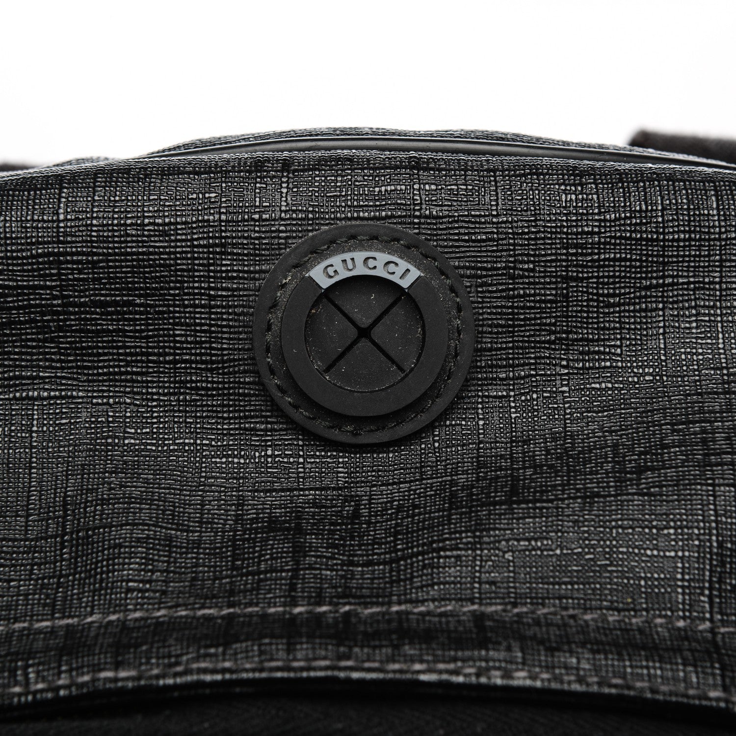 Gucci Coated Canvas Interlocking G Travel Backpack Black 11 of 11