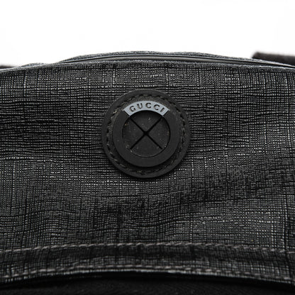 Gucci Coated Canvas Interlocking G Travel Backpack Black 11 of 11