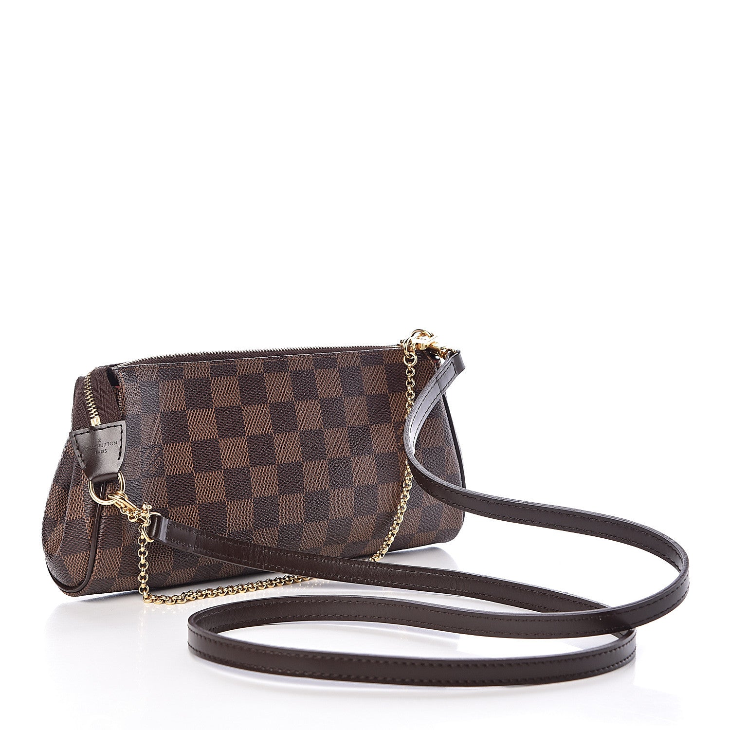 Louis Vuitton Damier Ebene Eva Clutch 3 of 10