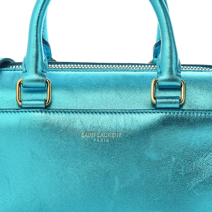 Saint Laurent Metallic Lambskin Classic Toy Duffle Blue 15 of 15