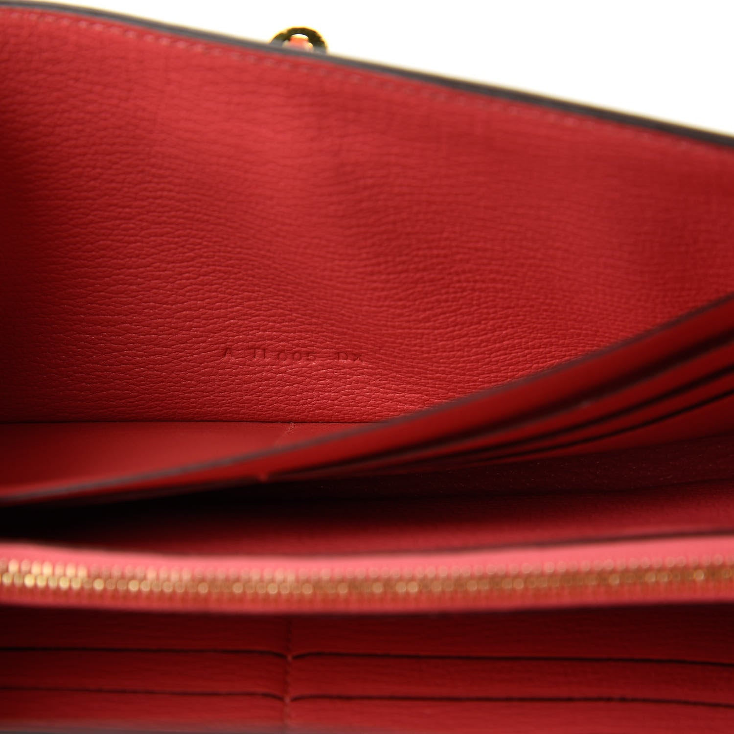 Hermes Chevre Mysore Kelly Longue Wallet Rose Lipstick 9 of 11