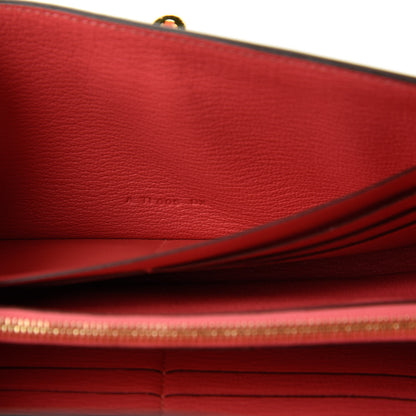Hermes Chevre Mysore Kelly Longue Wallet Rose Lipstick 9 of 11