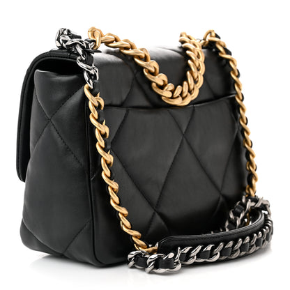 Chanel Lambskin Quilted Medium Chanel 19 Flap Black 3 of 11