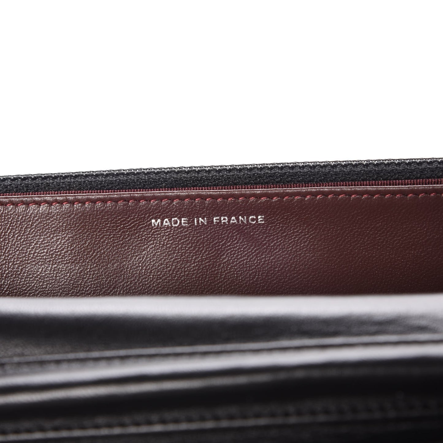 Lambskin Quilted Wallet On Chain WOC Black