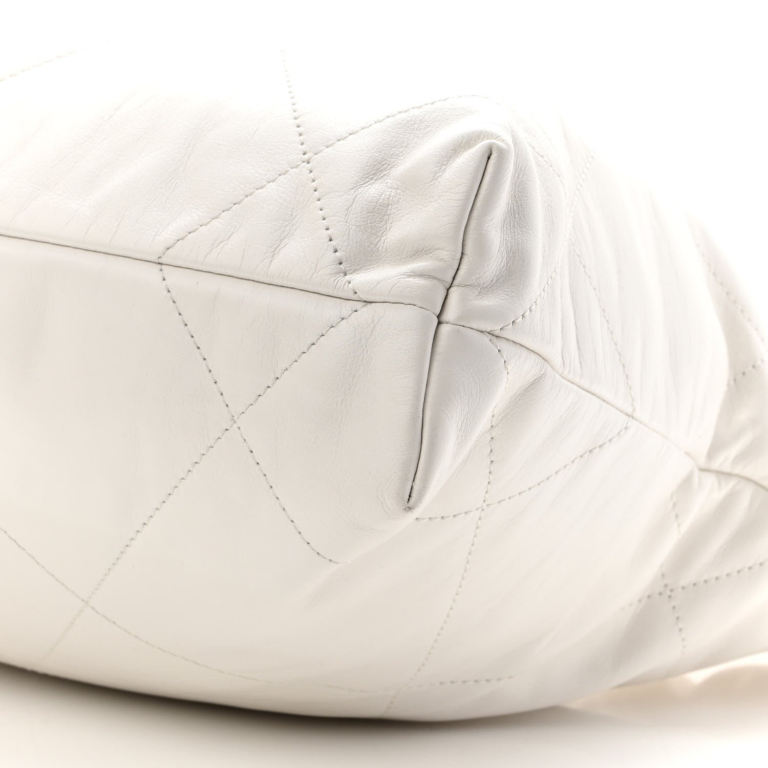 Chanel Shiny Calfskin Quilted Small Chanel 22 White 11 of 11