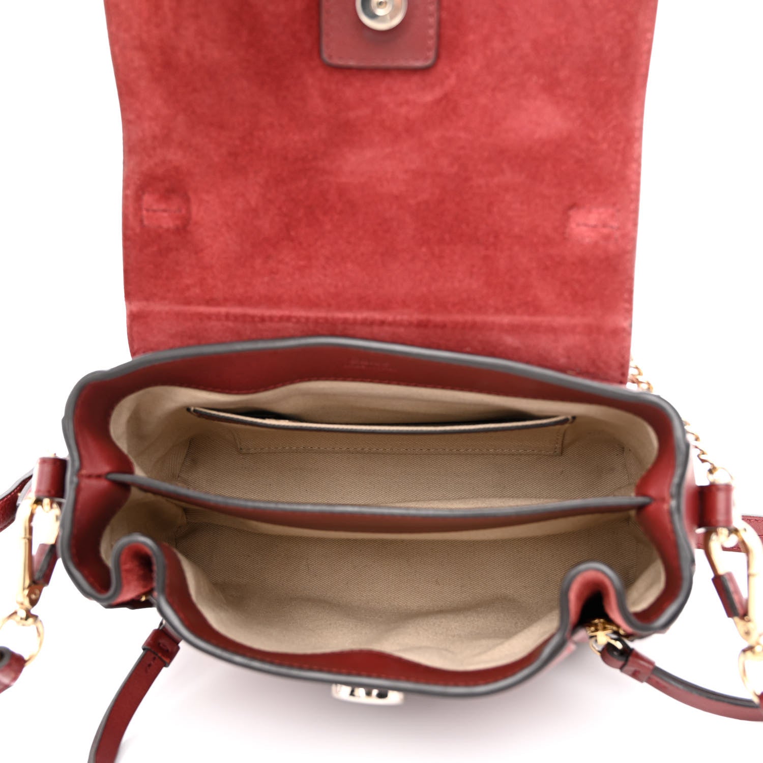 Chloe Calfskin Mini Faye Day Shoulder Bag Sienna Red 5 of 10