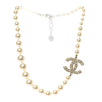 Chanel Pearl CC 100th Anniversary Necklace Light Gold 3 of 6