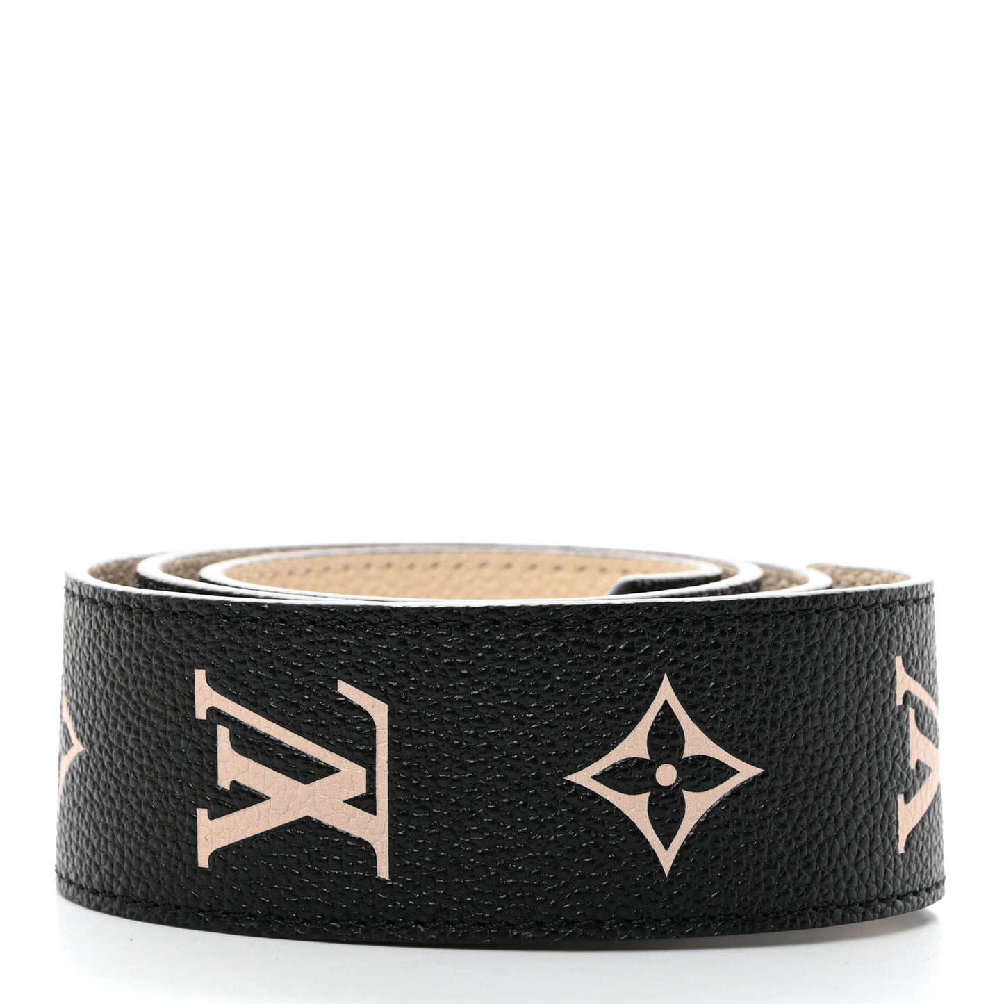 Empreinte Monogram Bandouliere Shoulder Strap Black Beige