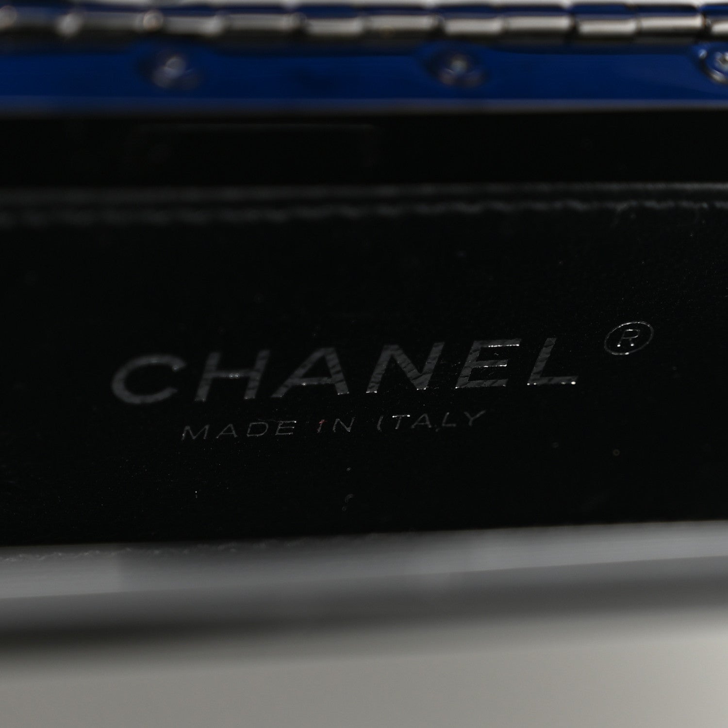 Chanel Plexiglass Plexi Coco Bag Black Blue 6 of 11