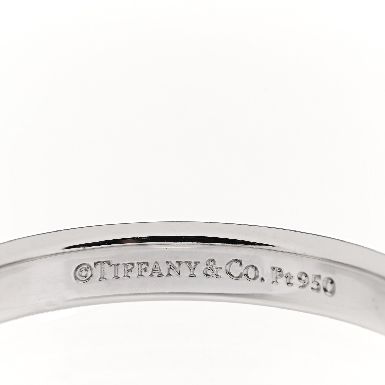 Tiffany Platinum 3mm Classic Wedding Band Ring 58 8.25 4 of 4