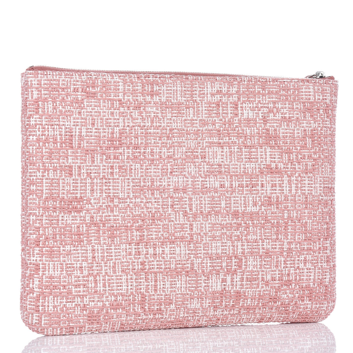 Chanel Canvas Medium Deauville Pouch Pink 3 of 7