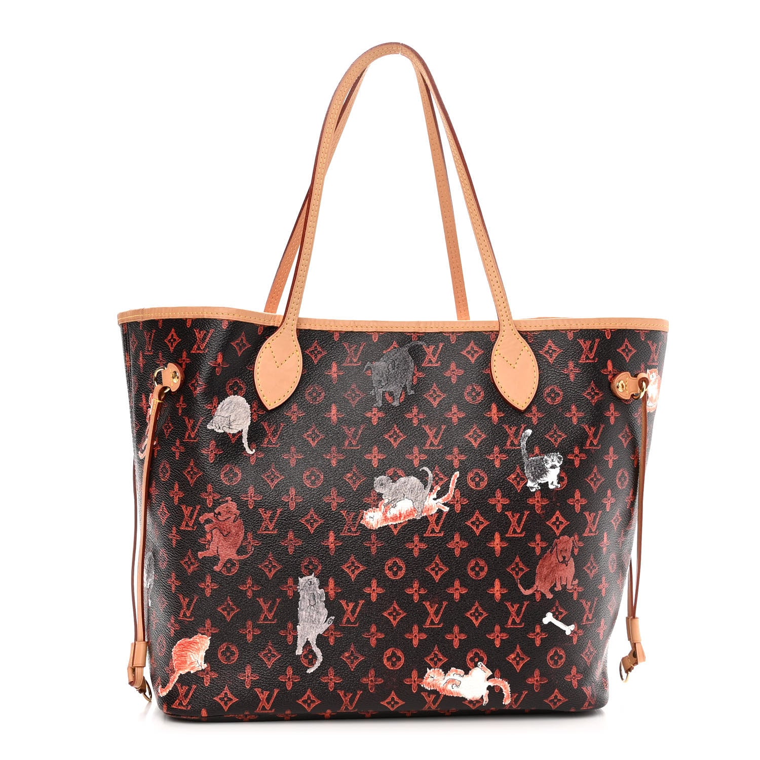 Louis Vuitton Catogram Neverfull MM Marron 1 of 10