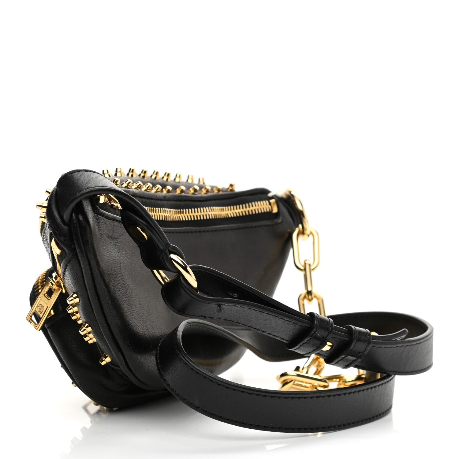 Alexander Wang Lambskin Studded Mini Attica Belt Bag Black 1 of 11