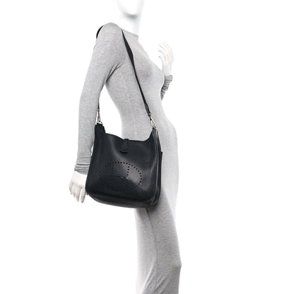 Hermes Taurillon Clemence Evelyne II PM Black 2 of 10