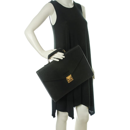 Louis Vuitton Epi Serviette Conseiller Briefcase Black 2 of 7