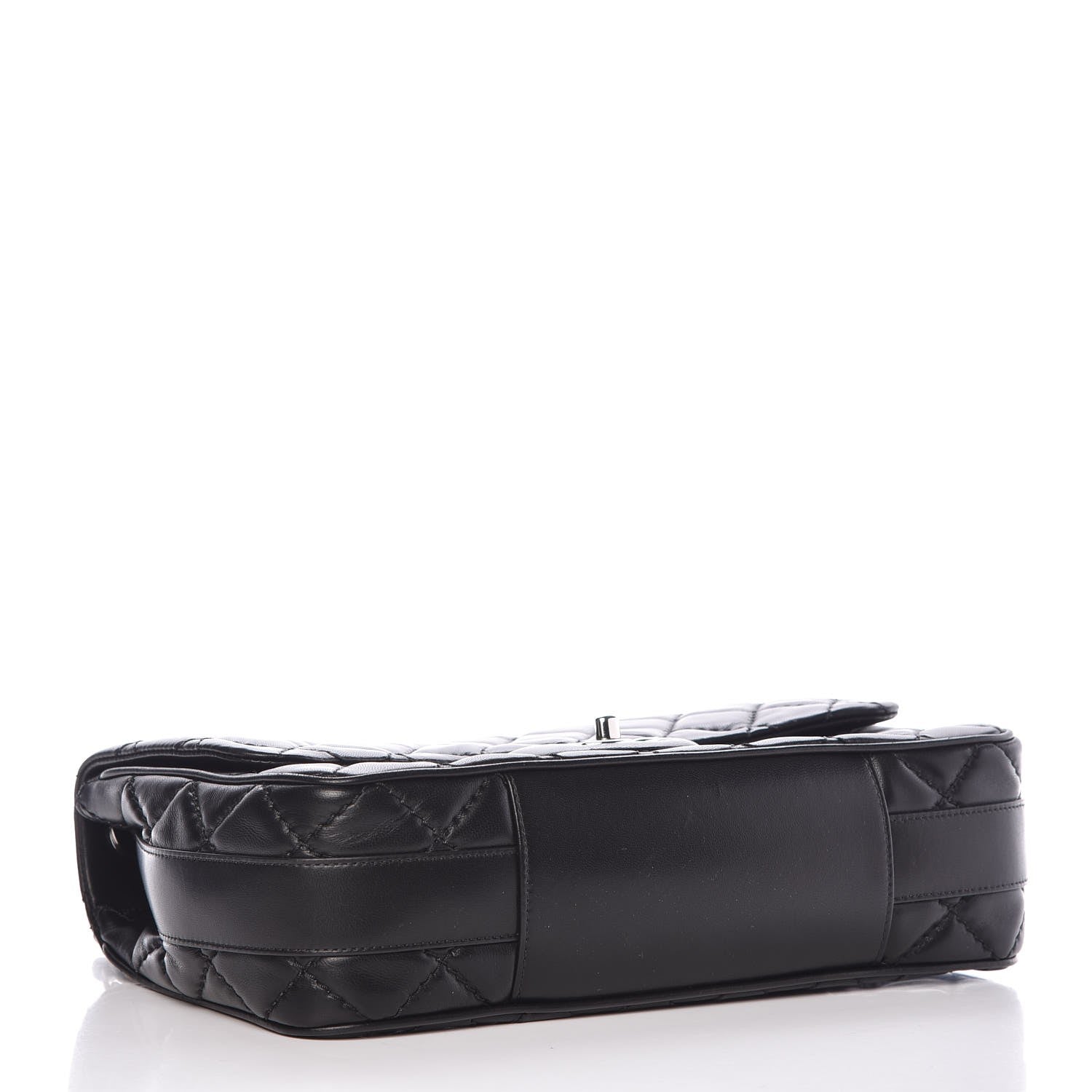 Chanel Lambskin Quilted Jumbo Easy Carry Flap Black 4 of 8