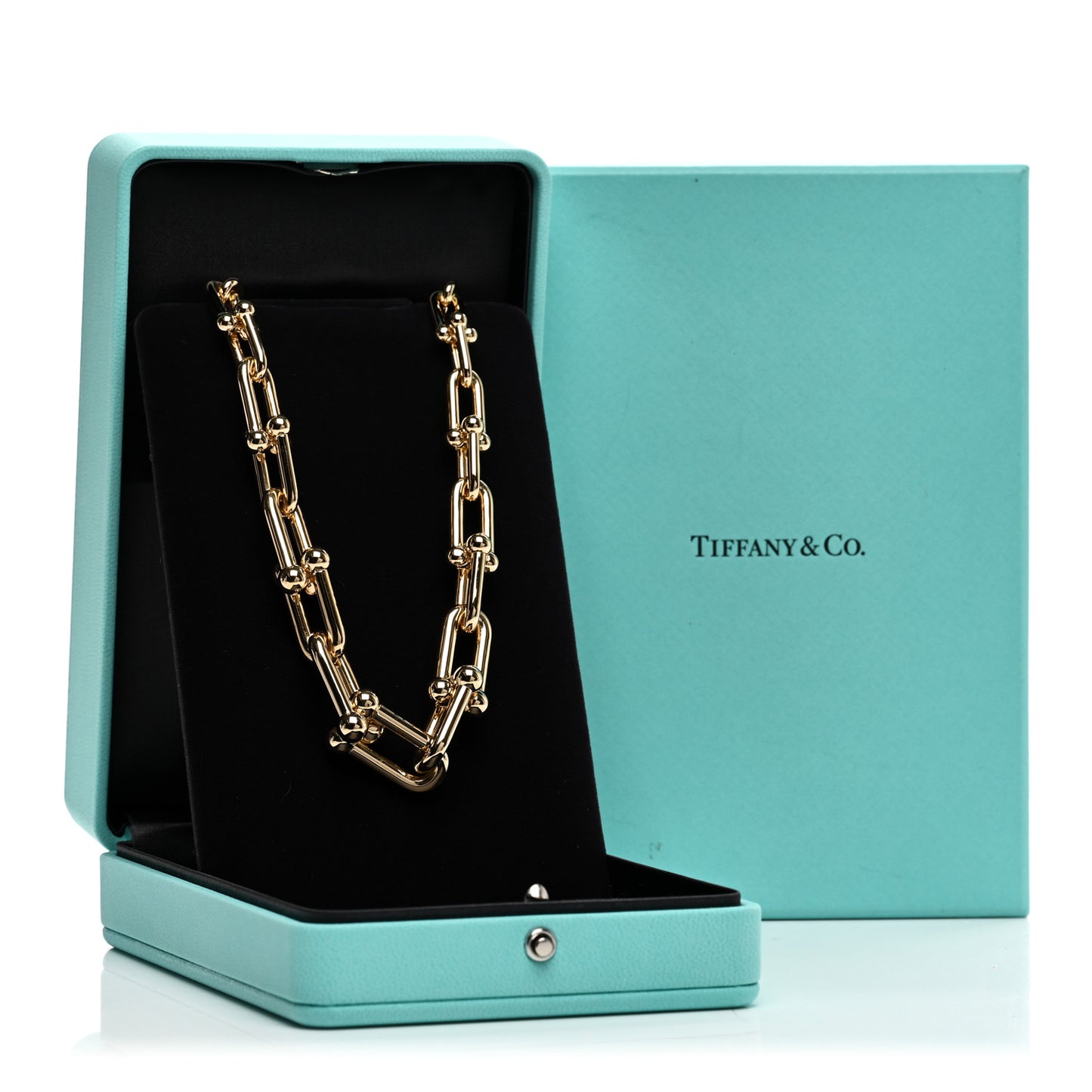 18K Yellow Gold Hardwear Graduated Link Necklace