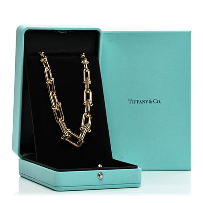 Tiffany 18K Yellow Gold Hardwear Graduated Link Necklace 6 of 6