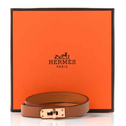 Hermes Swift Kelly Double Tour Bracelet T2 Gold 7 of 7