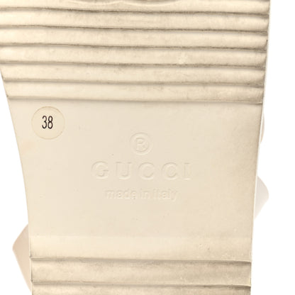 Gucci Rubber Mini Double G Womens Isla Dad Sandals 38 Dusty White 7 of 12