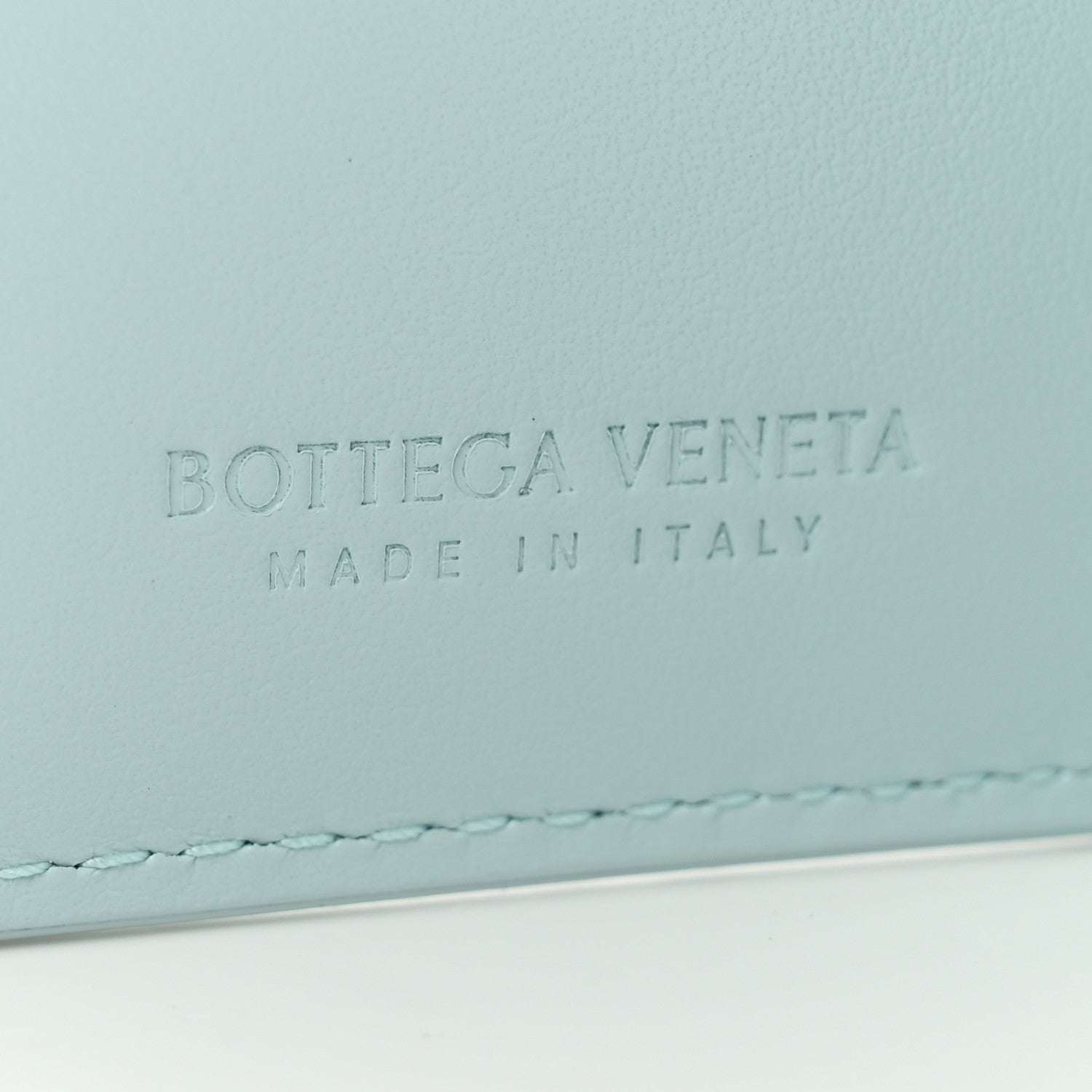 Bottega Veneta Nappa Intrecciato Bifold Zip Wallet Teal Washed 6 of 8