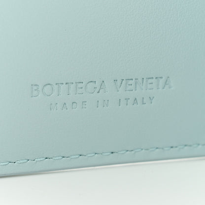 Bottega Veneta Nappa Intrecciato Bifold Zip Wallet Teal Washed 6 of 8