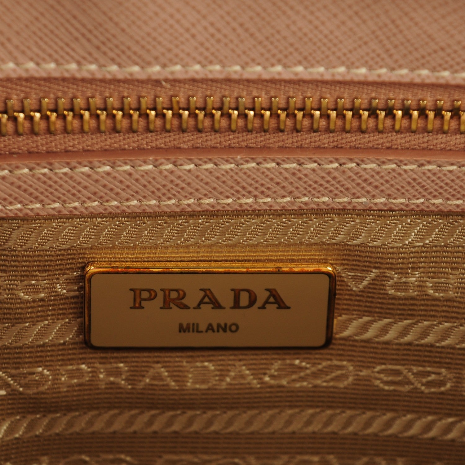 Prada Saffiano Small Galleria Double Zip Tote Cammeo 6 of 9