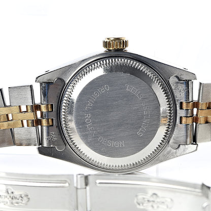 Rolex Stainless Steel 18K Yellow Gold 26mm Oyster Perpetual Datejust Watch Black Jubilee 69173 5 of 7