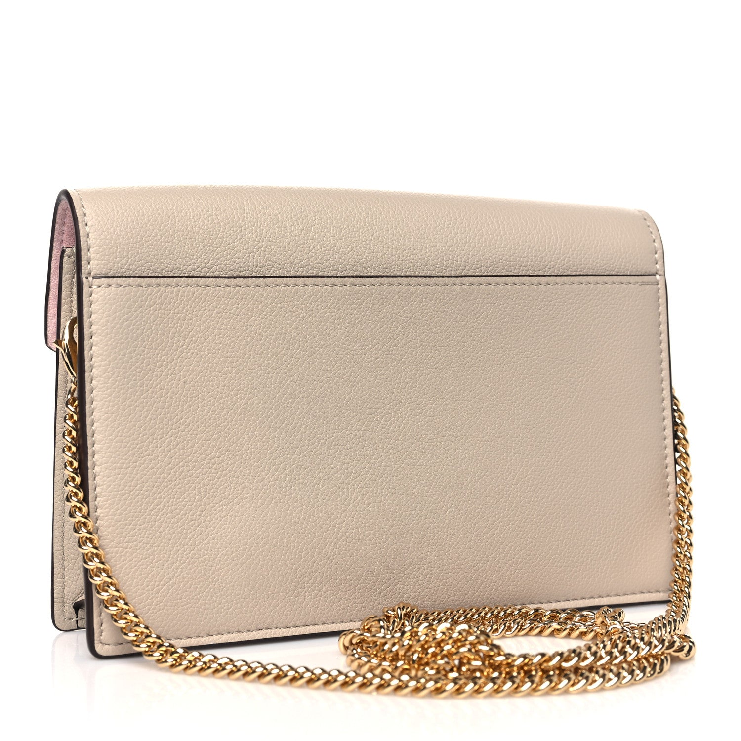Louis Vuitton Soft Calfskin My Lockme Chain Pochette Greige 3 of 9