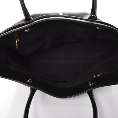 Chanel Calfskin Cerf Executive Shopper Tote Black 5 of 8