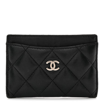 Chanel Lambskin Quilted Card Holder Black 1 of 9