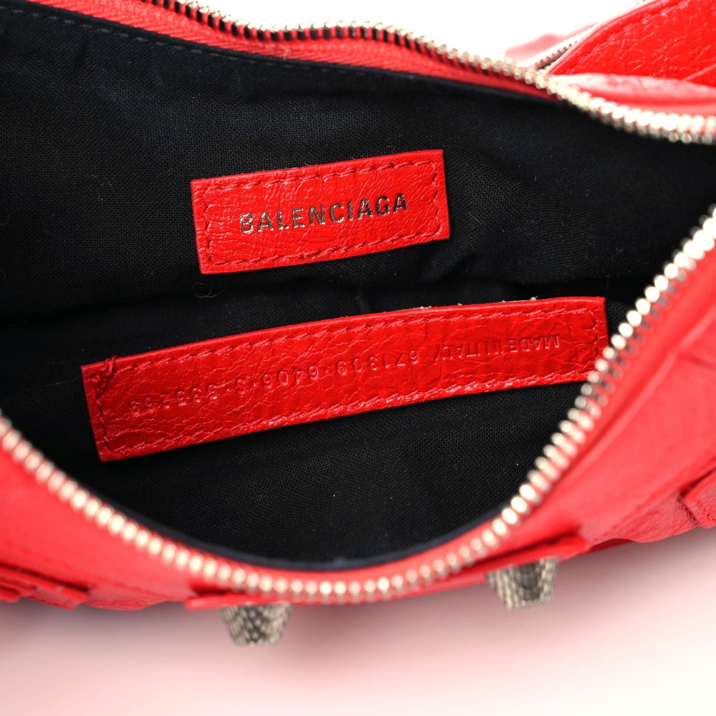 Agneau Arena Le Cagole Shoulder Bag XS Bright Red