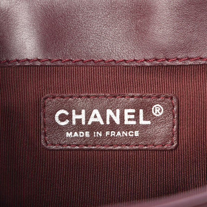 Chanel Patent New Medium Boy Reverso Flap Burgundy 6 of 13
