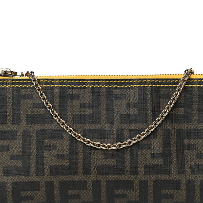 Fendi Zucca Spalmati Pochette Tobacco Giallo 8 of 11
